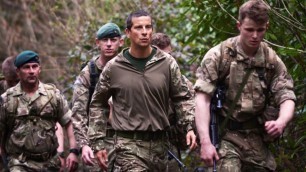 'Bear Grylls Be Military Fit workout with Royal Marines 42 Commando'