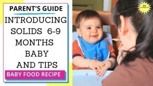 '6 month baby food | healthy baby food recipes | Ayurveda Tips'