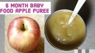 '6th month baby food/apple puree/toddler food'