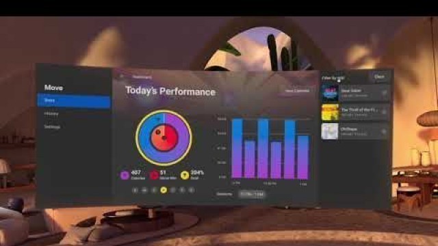 'Oculus Move Fitness Dashboard'