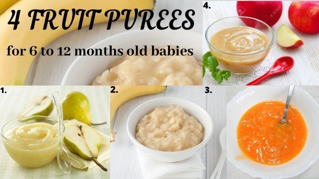 'Lasya Talks || Fruit Purees for 6 to 12 Months Babies ||'