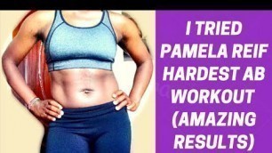 'I Tried PAMELA REIF Hardest Ab Workout?! || BRUTAL 