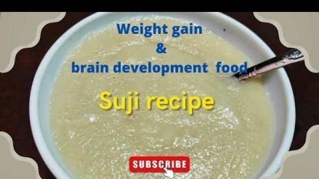 'Baby Food | Weight gain & brain development baby food | Apple suji Recipe |'