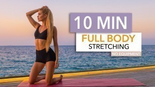 '10 MIN FULL BODY STRETCHING - relax, end your workout, tight muscles I Pamela Reif'