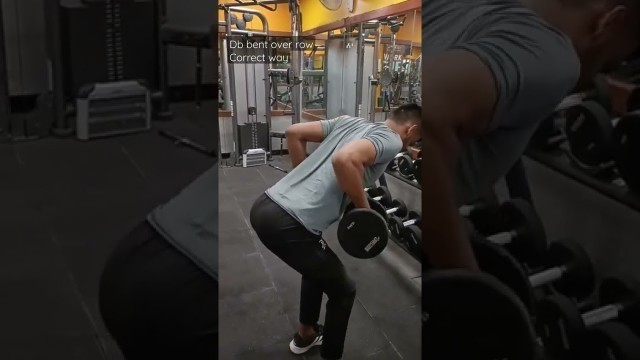 'Correct way do d/b bent over row #k11 #certifiedtrainer #delhi #army #athlete #backday'