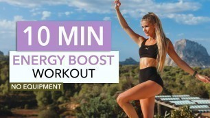 '10 MIN ENERGY BOOST WORKOUT - good mood dance cardio, stop being lazy I Pamela Reif'