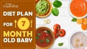 'Diet Plan for a 7-Month-Old Baby'