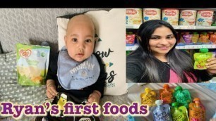 'Baby’s first food || started weaning at 4month #babyfood  #weaningbaby #pakistanivlogger #SobiaGill'