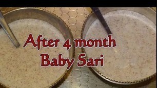 'After 4 months baby sari recipe in kannada'