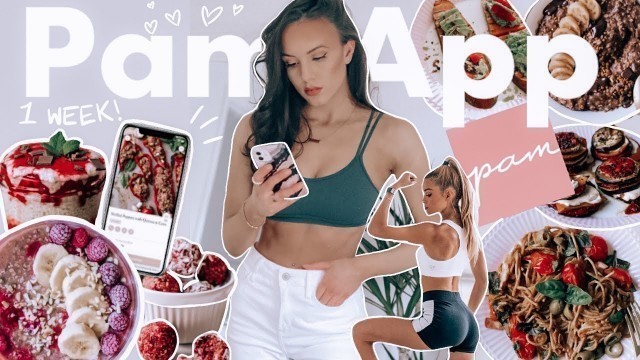 'PAM APP REVIEW- IS IT WORTH IT?! // I tested Pamela Reif\'s app for a week *recipes & workouts*'