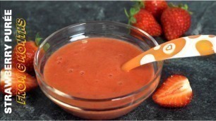 'Strawberry purée for babies | Starting from 6 months | Baby Food'