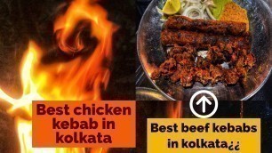 'Best chicken kebab in kolkata | Best beef kebabs | Roasted cart | Zakaria street | Best food in puja'