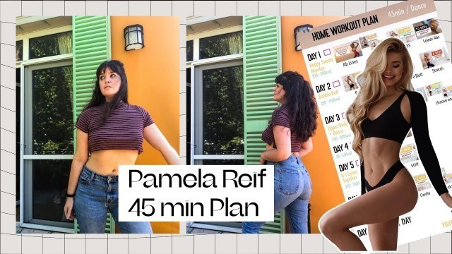 'Pamela Reif made me cry (45 min workout for a week!) || Results + Before & After'