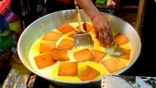 'Shahi tukda original Jama masjid style Recipe at  Zakaria Street - Kolkata Street Food'