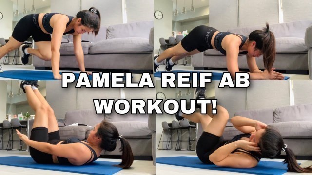 'I TRIED PAMELA REIF 10 MIN BEGINNER AB WORKOUT!'