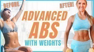 'ADVANCED ABS WITH WEIGHTS - Bikini BootCamp Workout | Rebecca Louise'