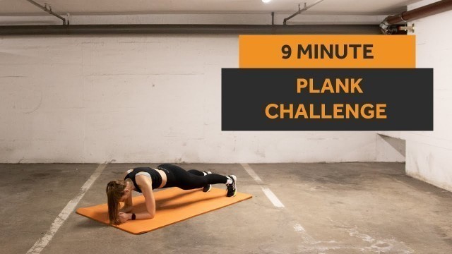 'CHALLENGE YOURSELF | 9 MIN PLANK WORKOUT (no equipment) | #011'