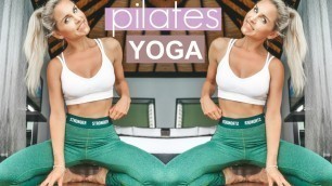 'Pilates Yoga Workout - 15 MINUTE STRENGTH & FLEXIBILITY | Rebecca Louise'