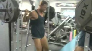 'Naked cowboy goes deep at VIP Fitness, Lyndhurst NJ'