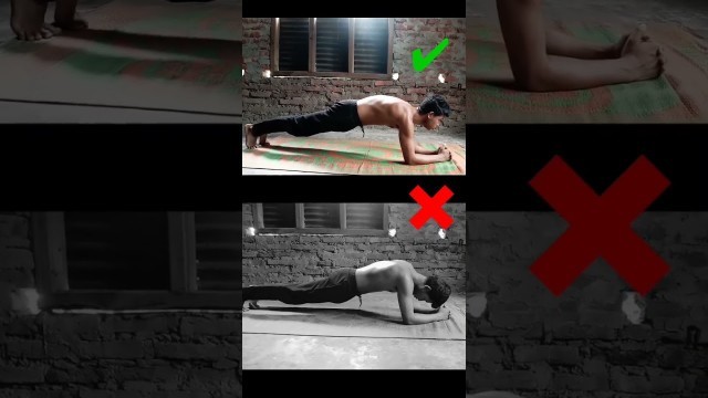 'plank exercise for fat loss Home workout #youtubeshorts'