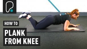 'How To Plank From Knee (Modified Plank)'