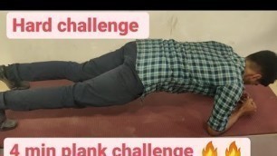 '4 min plank challenge