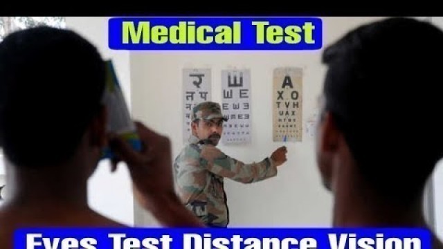 'Medical Test Distance Vision Chart Defense Job Indian Army,SSC,Para military, Police, RPF, Navy,....'