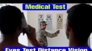 'Medical Test Distance Vision Chart Defense Job Indian Army,SSC,Para military, Police, RPF, Navy,....'