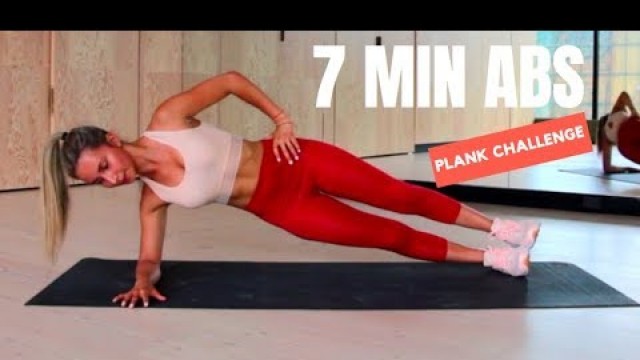 '7 MINUTE AB WORKOUT | PLANK CHALLENGE | No Equipment'