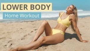 'Lower Body Workout - TOTAL TONE AT HOME | Rebecca Louise'