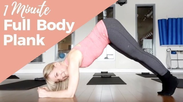 '1 Minute Full Body Pike Plank Workout'