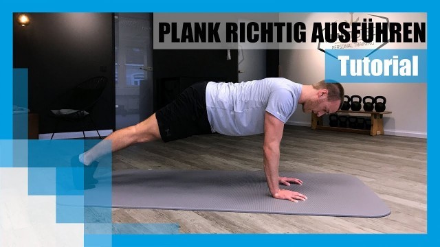 'Tutorial: Die Plank richtig machen 