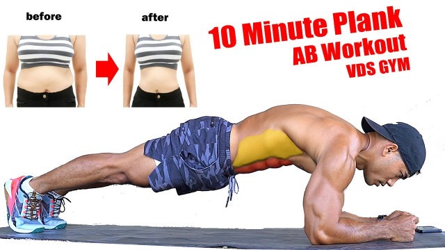 '10 minutes Plank challenges your abs | How to reduce belly fat'