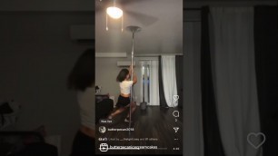 'check out my dancing #Improvingeveryday #poledance #housearrest #baddie #southcentral baddie'