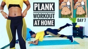 'PLANK WORKOUT FOR FLAT ABS & Full Body Fat Burning Plank Variations'