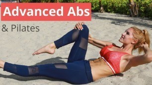 'Advanced Pilates Abs Workout - WAIST TRIM | Rebecca Louise'