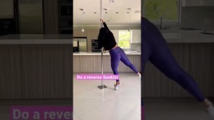 'Try this beginner pole dancing routine! Learn how to pole dance #poledancing #poledance #shorts'