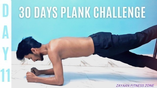 '30 Days Plank Challenge At Home I Day 11 I Zayaan Fitness Zone'