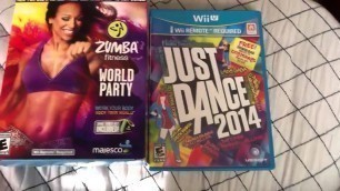 'Just Dance 2014 and Zumba fitness World Party wii u:-))'