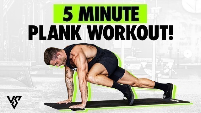 '5 Minute Plank AB Workout (No Equipment Needed!)'