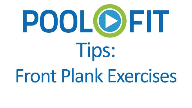 'Water Exercise - Front Plank Exercises'