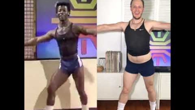 'Copying a weird 80\'s aerobics video'