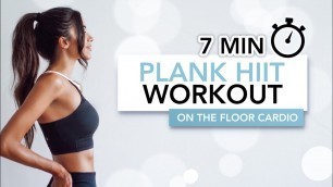 '7 MIN PLANK HIIT WORKOUT (On The Floor Cardio) | Yerde HIIT Antrenmanı | Eylem Abaci'