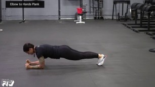 'Elbow to Hands Plank'