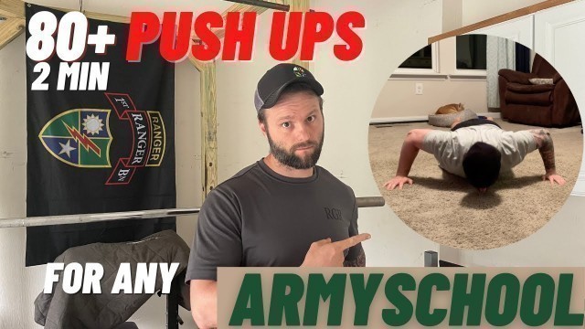 '80+ PUSH UPS ON THE ARMY PT TEST - LEARN THE TOP SCORERS TECHNIQUES on how to MAX out every time'