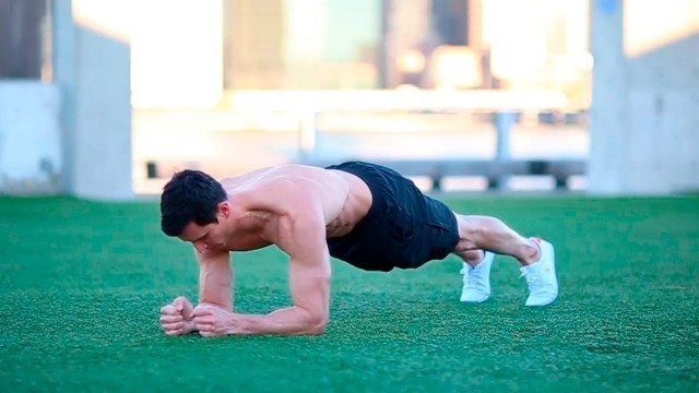 'Push Up Plank: Beginner Abs Exercise'