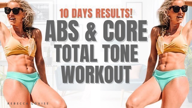 'INTENSE Total CORE and ABS TONE Workout - 10 DAYS Results!'