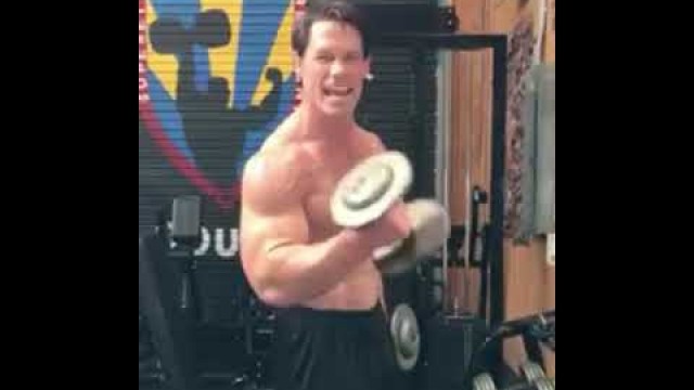 'John cena biceps work out'