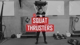 'SQUAT THRUSTERS INTRO | MOVEMENT MONDAY | FUKUMOTO FITNESS'