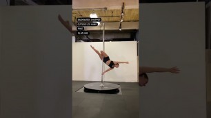 'Pole Dance Combo// Intermediate Pole Fitness Tutorial #poledance #polefitness'